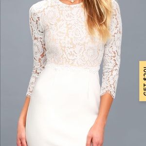 White lace dress